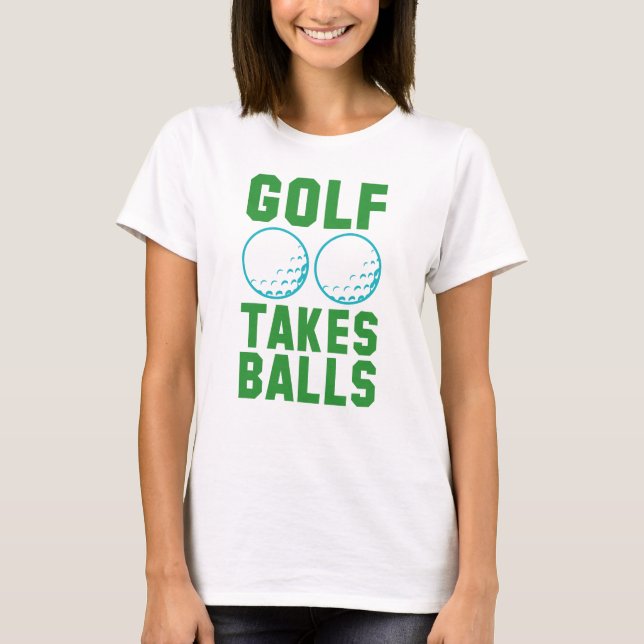 Camiseta Golfe tira bolas (Frente)
