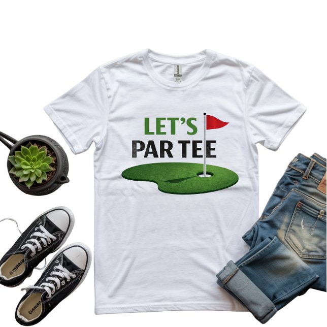 Camiseta Golfe Vamos Par Tê para Golfista (Criador carregado)