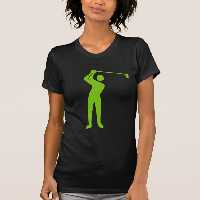 Camiseta Golfe - Verde marciano (Frente)