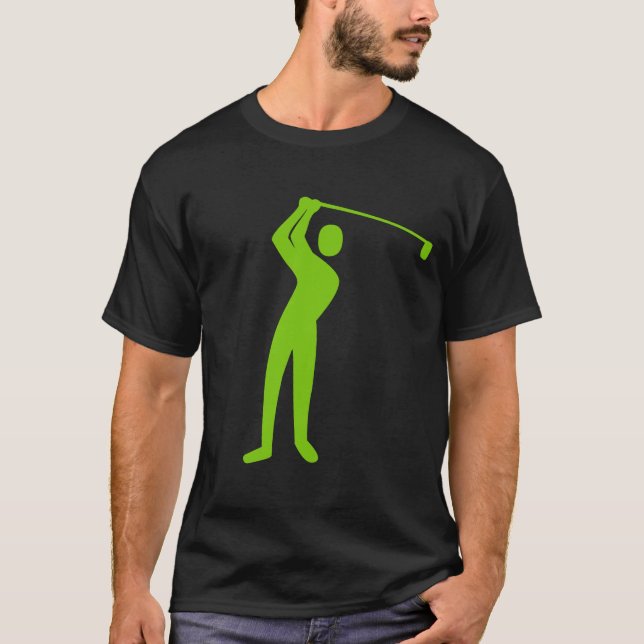 Camiseta Golfe - Verde marciano (Frente)