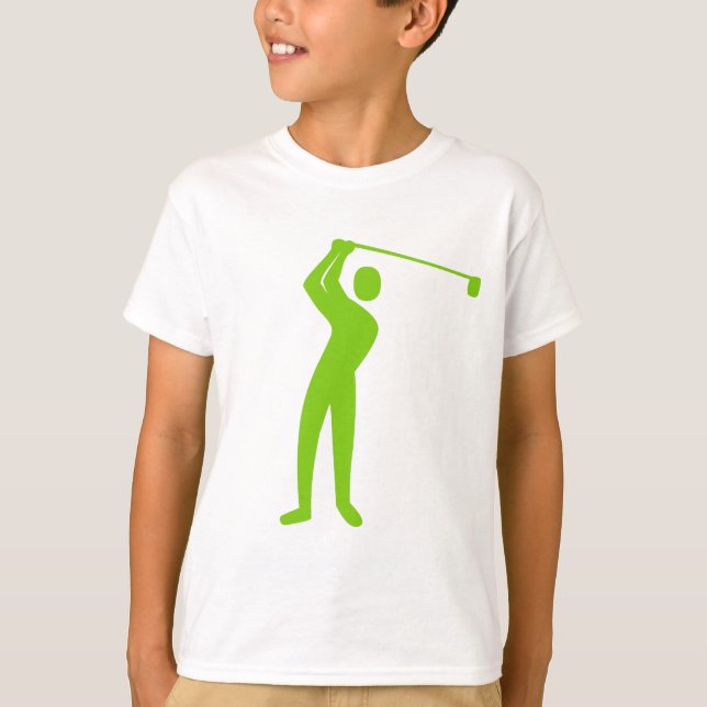 Camiseta Golfe - Verde marciano (Frente)
