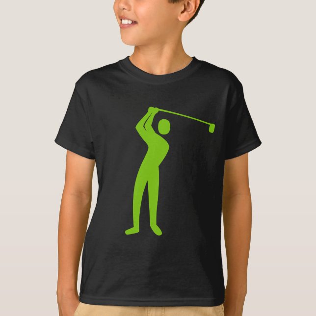Camiseta Golfe - Verde marciano (Frente)