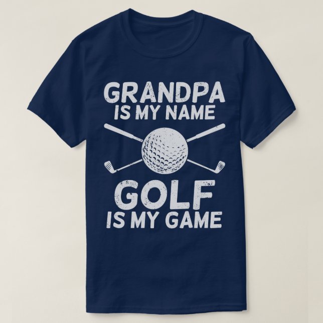 Camiseta Golfe Vovô Golf Vovô Golfer Gift Gift (Frente do Design)