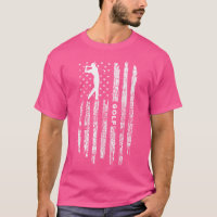 Golfer American Flag Golf Golf Golfing Lover