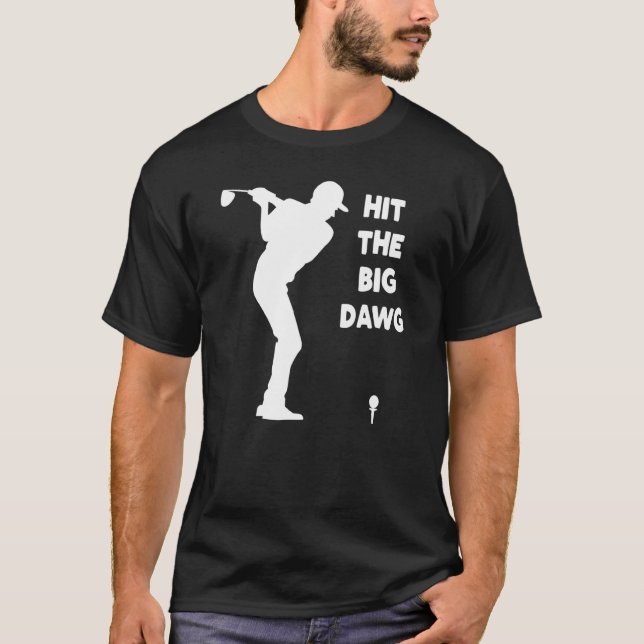 Camiseta Golfer Aniversário Golf Dia Pai Dia Mãe Bola de Go (Frente)