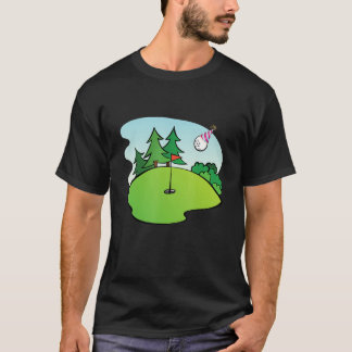 Camiseta Golfer Birf Feliz Birdie Para Mim Pai Filho