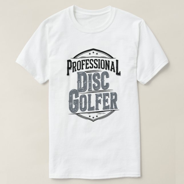 Camiseta Golfer de Disco Profissional | Golf de Disco (Frente do Design)