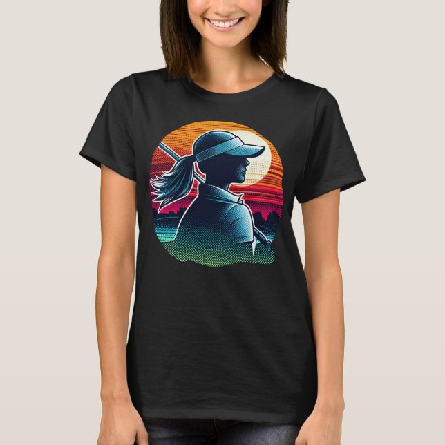 Camiseta Golfer elegante em Dusk (Frente)