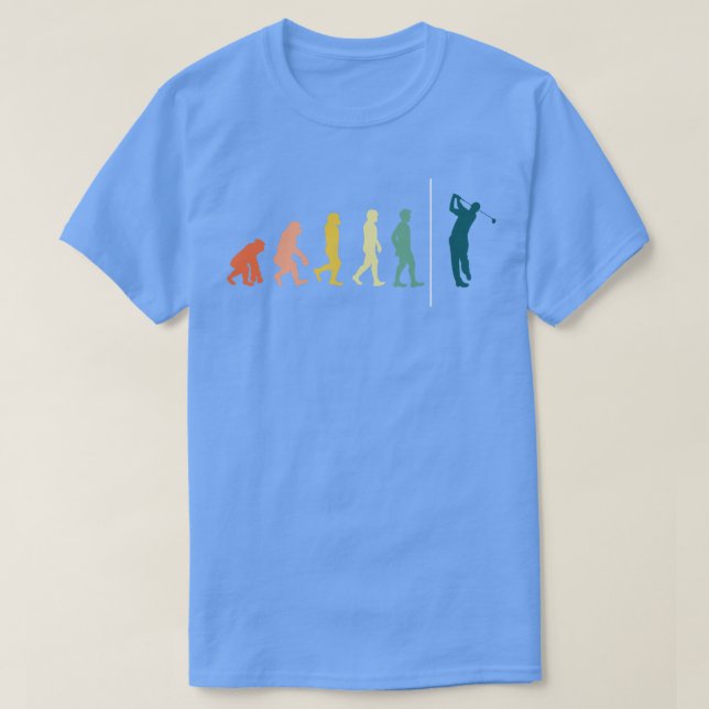 Camiseta Golfer Evolution Men Hobby Gift Golf (Frente do Design)