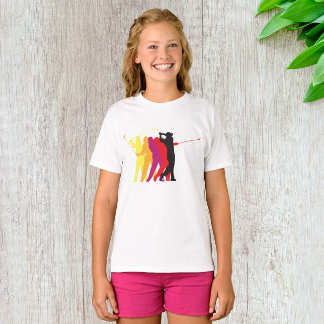 Camiseta Golfer Silhouettes (Criador carregado)