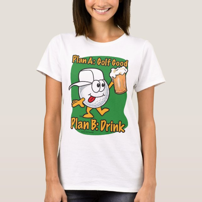 Camiseta Golfing do plano B (Frente)