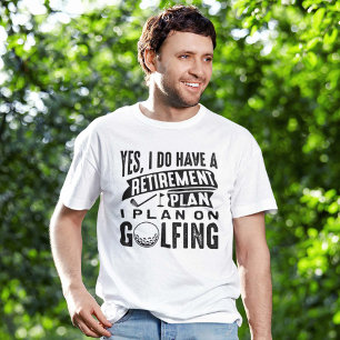 Camiseta Golfing do plano de aposentação