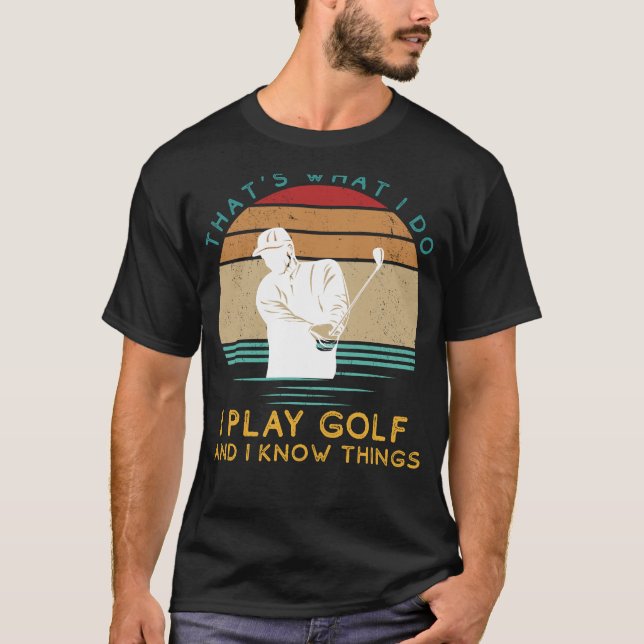 Camiseta Golfing Guru: Swings & Witty Insights (Frente)