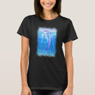 Camiseta Golfinho Bonito Para Futuro Biólogo Marinho