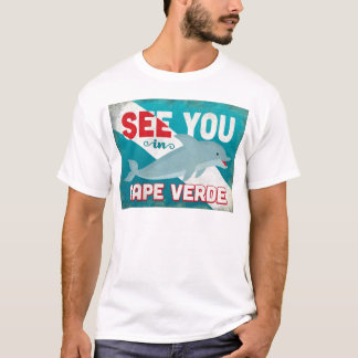 Camiseta Golfinho cabo-verdiano - Viagens vintage retrô