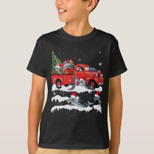 Camiseta Golfinho Caminhão Vermelho Feliz Natal Ugl