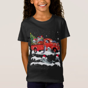 Camiseta Golfinho Caminhão Vermelho Feliz Natal Ugl