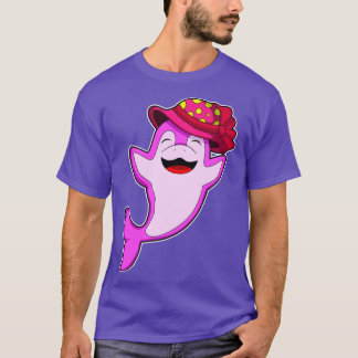 Camiseta Golfinho com chapéu vermelho