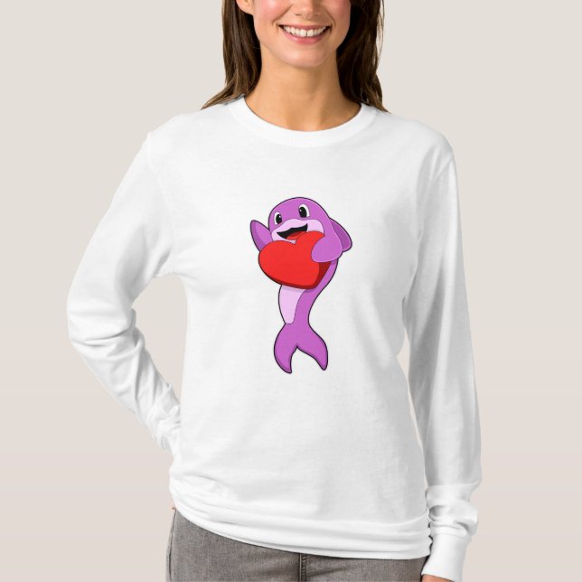 Camiseta Golfinho com Coração (Frente)