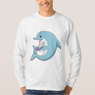 Camiseta Golfinho com Pérola