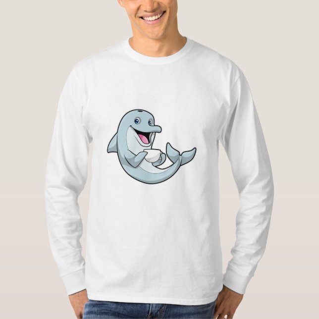 Camiseta Golfinho com Taça de Café (Frente)