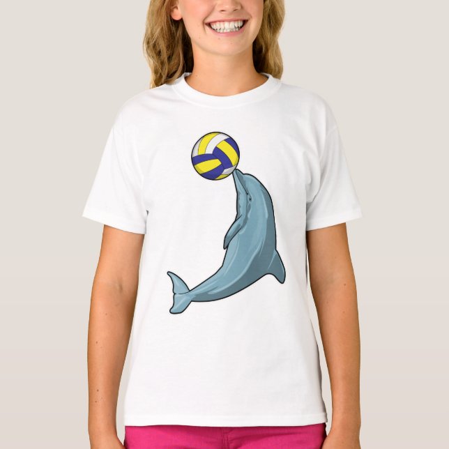 Camiseta Golfinho com voleibol (Frente)