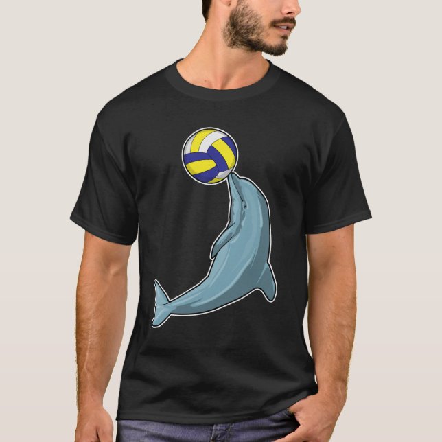 Camiseta Golfinho com voleibol (Frente)