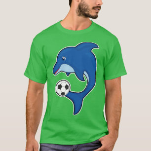 Camiseta Golfinho como jogador com bola