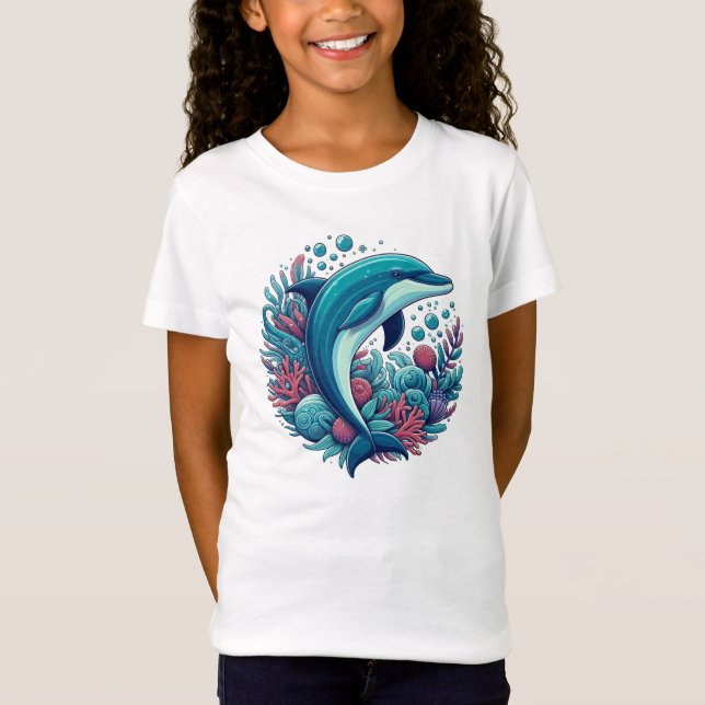 Camiseta Golfinho-costeiro/náutico (Frente)