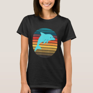 Camiseta Golfinho De Cota Golfinho Retro Sunset Vintage Leg