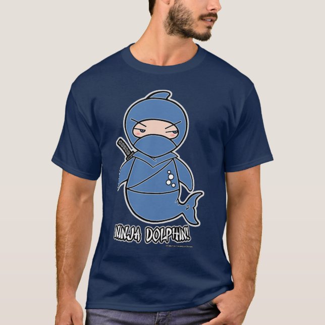 Camiseta Golfinho de Ninja! T-shirt (Frente)