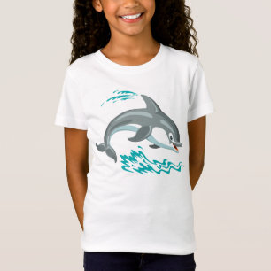 Camiseta golfinho dos desenhos animados