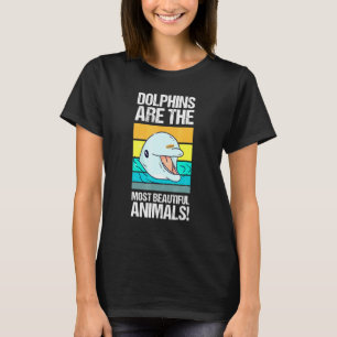 Camiseta Golfinho É Bonito - Ideia Baleia Dente Peixe