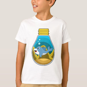 Camiseta Golfinho em Nadação no Aquário
