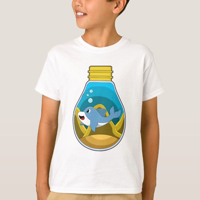 Camiseta Golfinho em Nadação no Aquário (Frente)