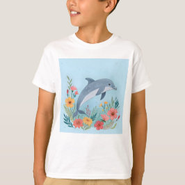 Camiseta Golfinho Floral