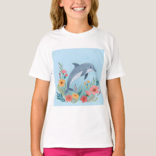 Camiseta Golfinho Floral