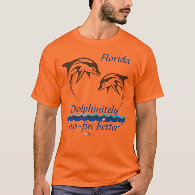 Camiseta Golfinho Laranja na Flórida (Frente)