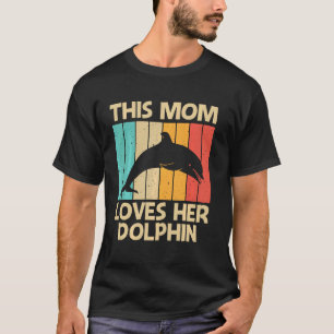 Camiseta Golfinho legal Para A Mãe Golfinhos-Mãe Baleia Bel