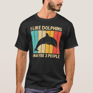 Camiseta Golfinho legal Para Homens Golfinhos Beluga Baleia