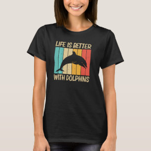 Camiseta Golfinho legal Para Homens Golfinhos Beluga Baleia