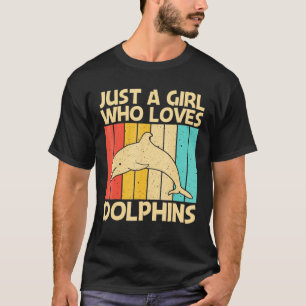 Camiseta Golfinho legal Para Meninas Mamãe Oceano Golfinho
