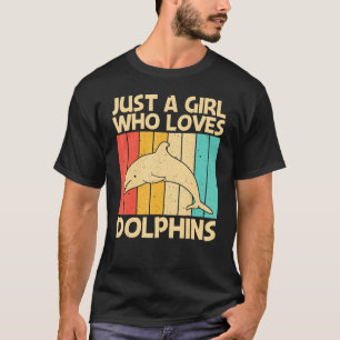 Camiseta Golfinho legal Para Meninas Mamãe Oceano Golfinho