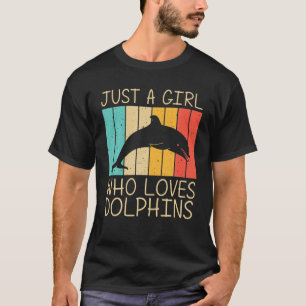 Camiseta Golfinho legal Para Raparigas Golfinhos Beluga Bal