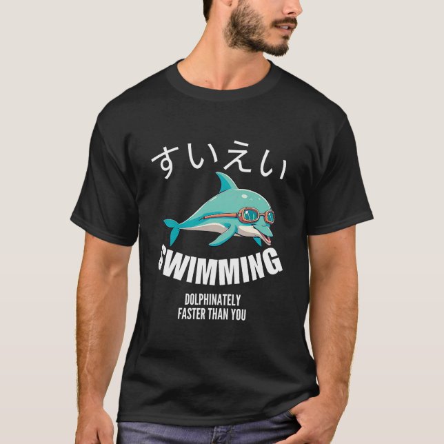 Camiseta Golfinho mais rápido que você (Frente)