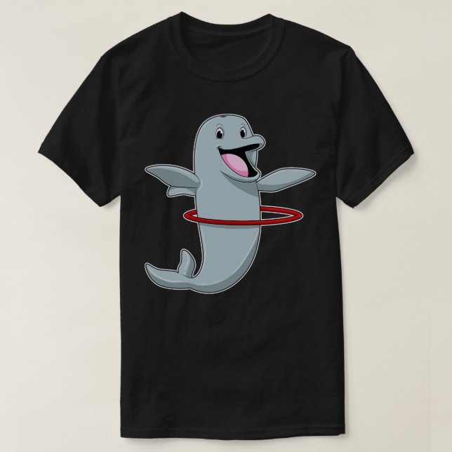 Camiseta Golfinho na Endurance Formação com pneus de Malhaç (Frente do Design)