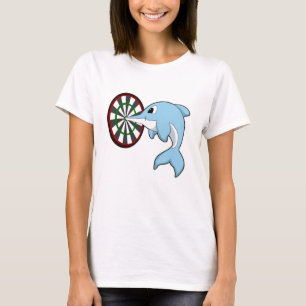 Camiseta Golfinho nas Trevas com Dartboard