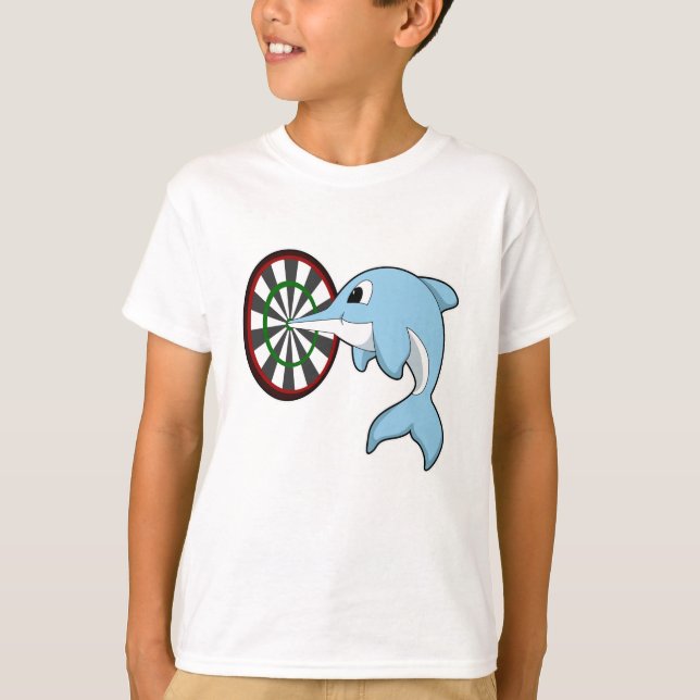 Camiseta Golfinho nas Trevas com Dartboard (Frente)