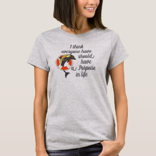 Camiseta Golfinho náutico saltando através do preservador