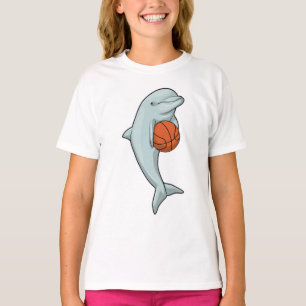 Camiseta Golfinho no Esporte de Basquete